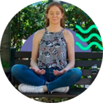 Young woman looking peaceful in lotus position