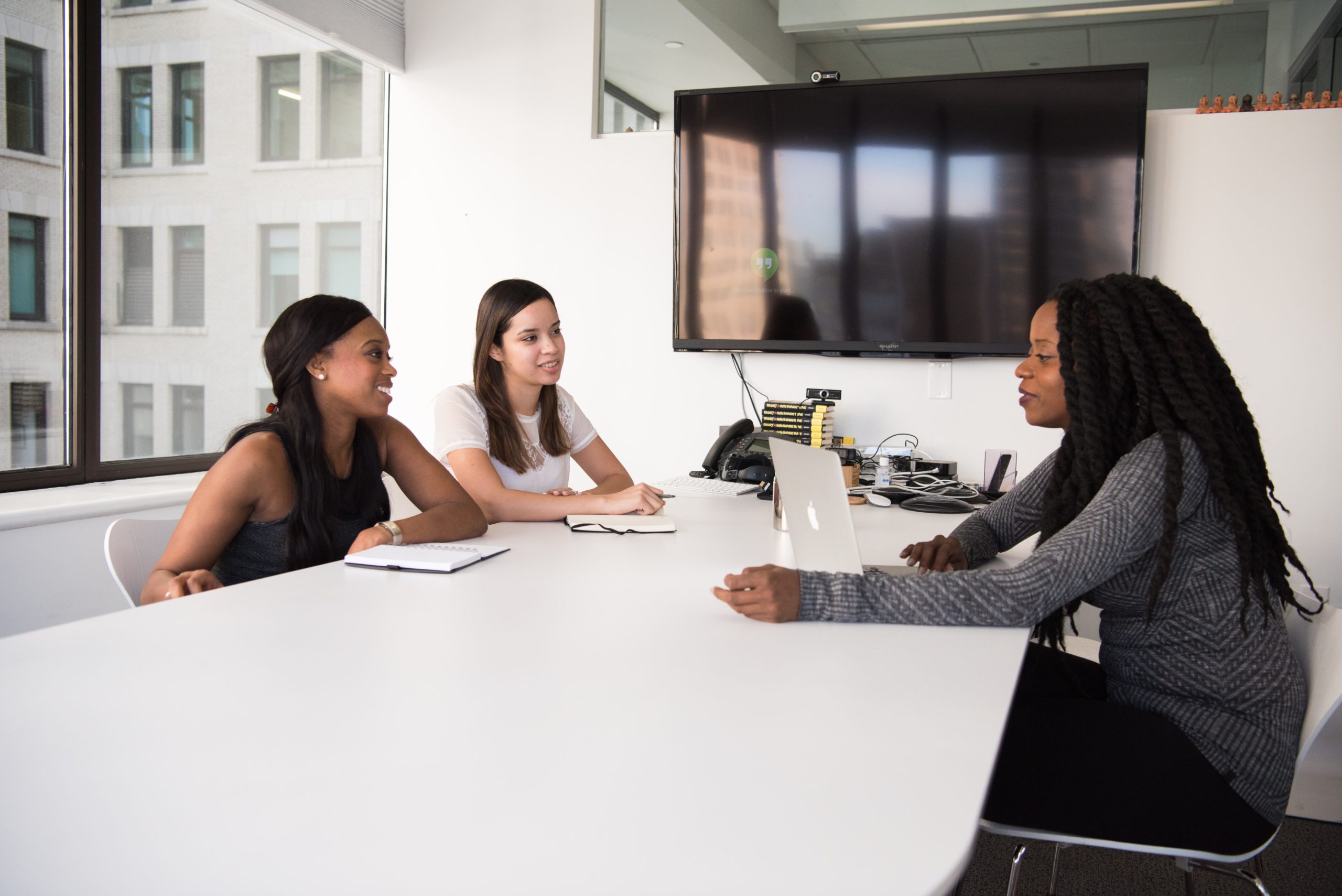 women in a meeting