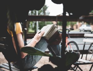 person journaling