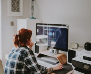 person working